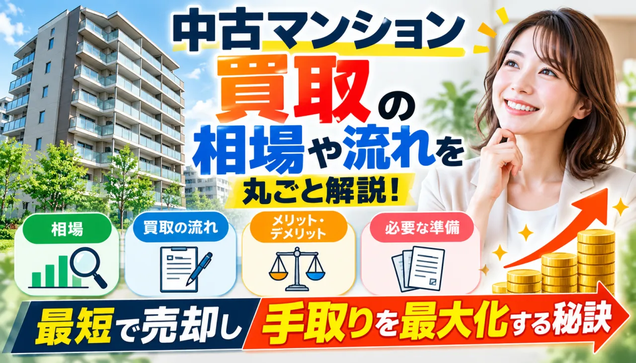 中古マンション買取の相場や流れを丸ごと解説！最短で売却し手取りを最大化する秘訣