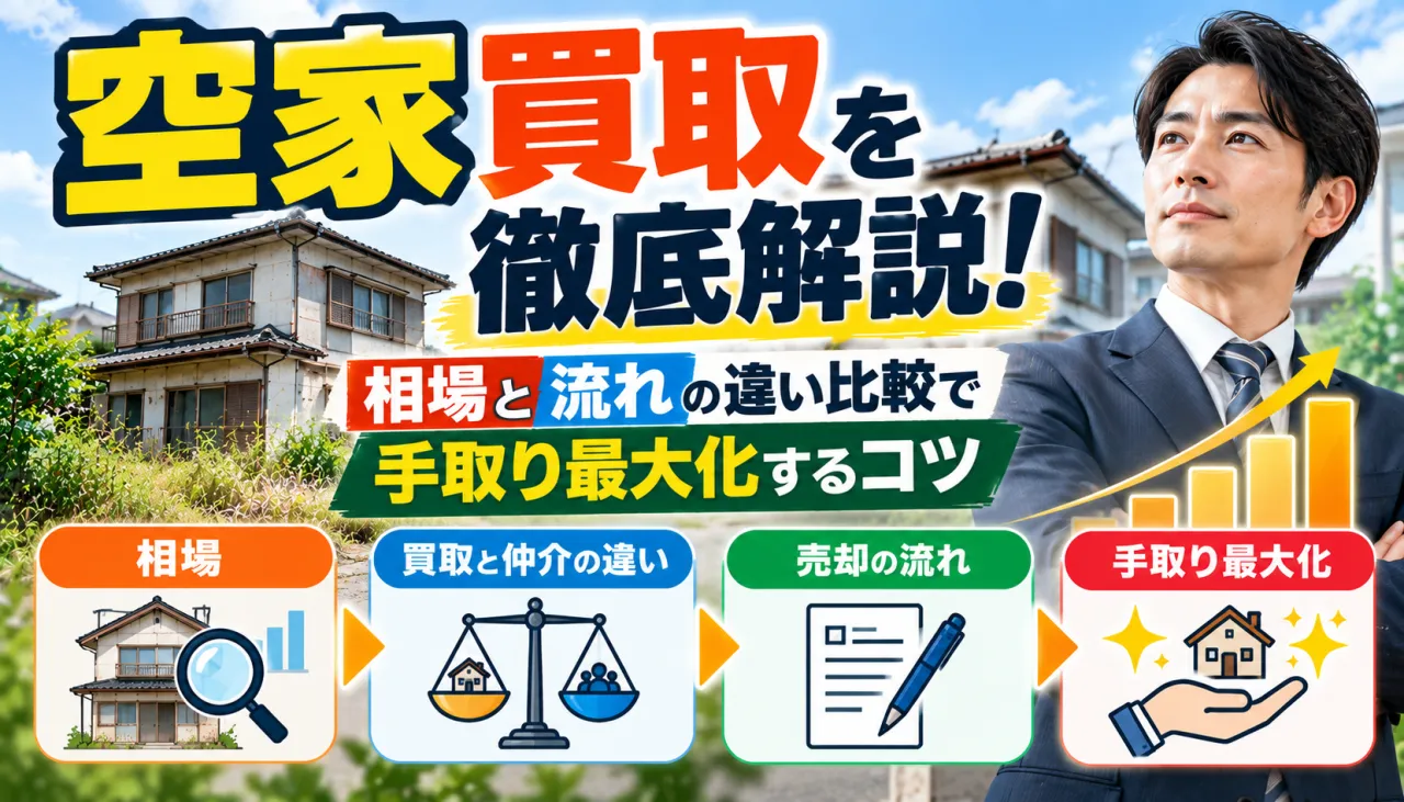 空家買取を徹底解説！相場と流れの違い比較で手取り最大化するコツ