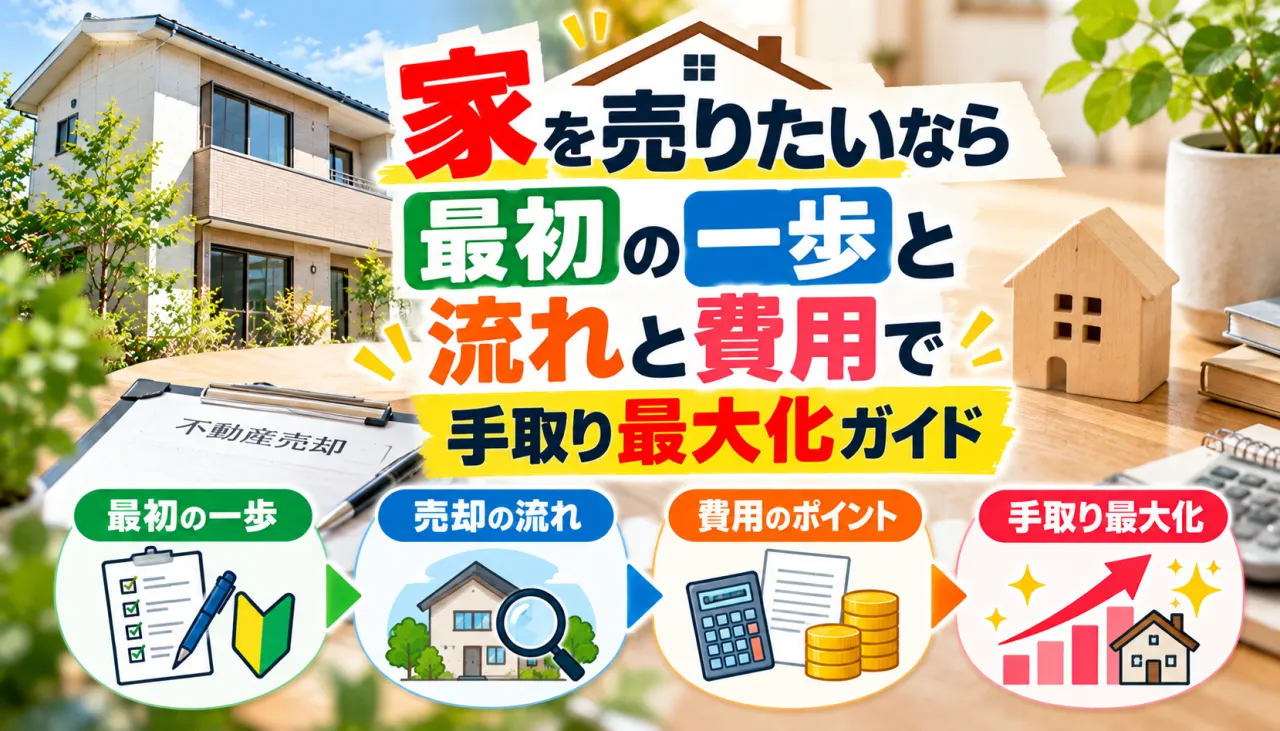 家を売りたいなら最初の一歩と流れと費用で手取り最大化ガイド