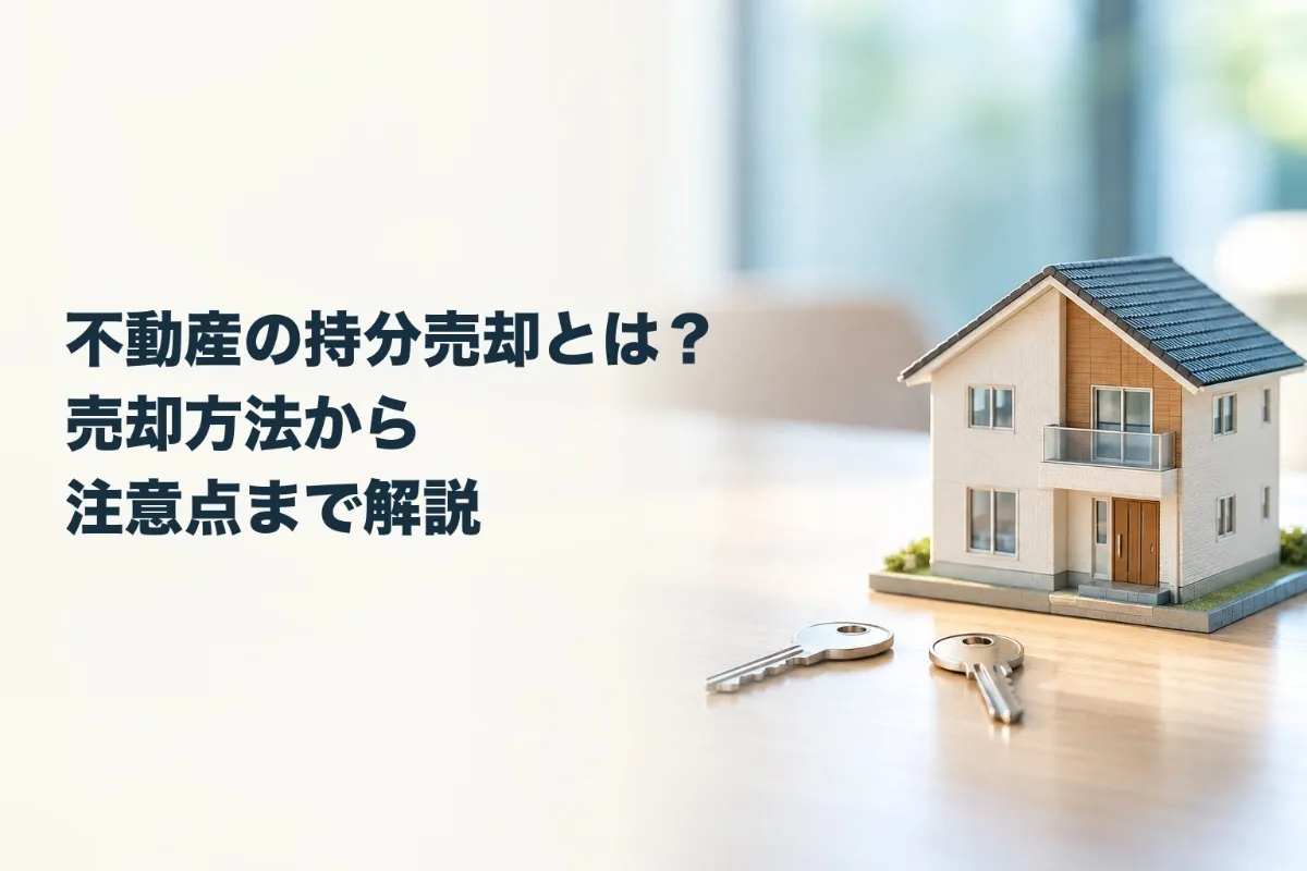 不動産の持分売却とは?売却方法から注意点まで解説