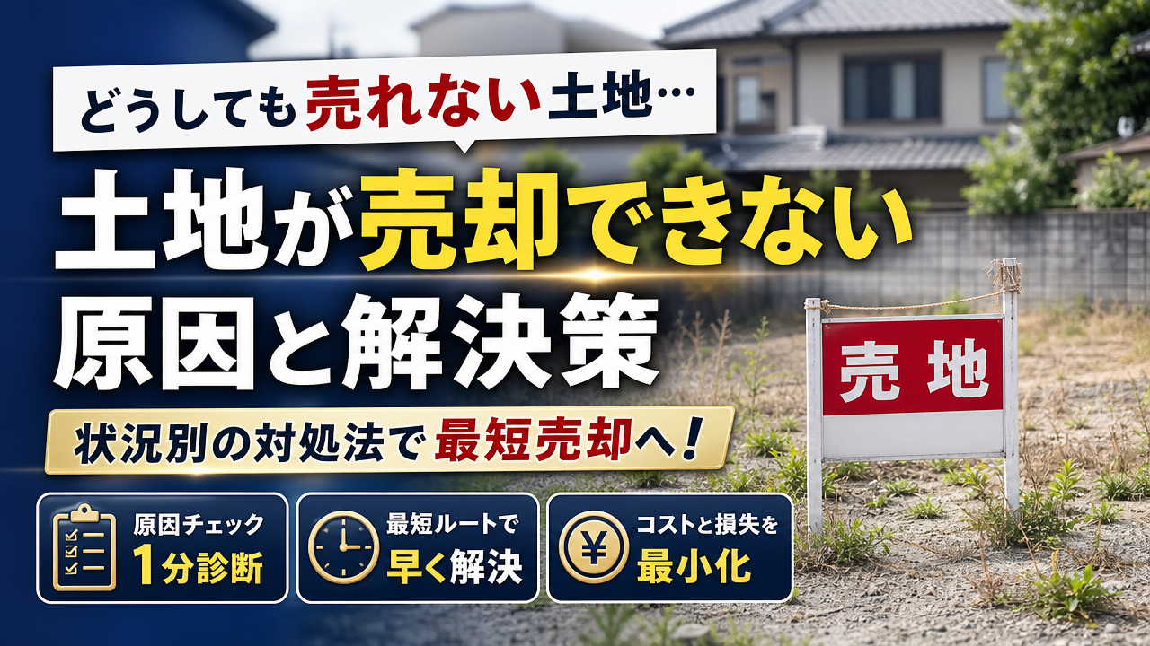 土地が売却できないときの原因と対処法を徹底解説!最短で売れる状態へ導くチェックと出口戦略