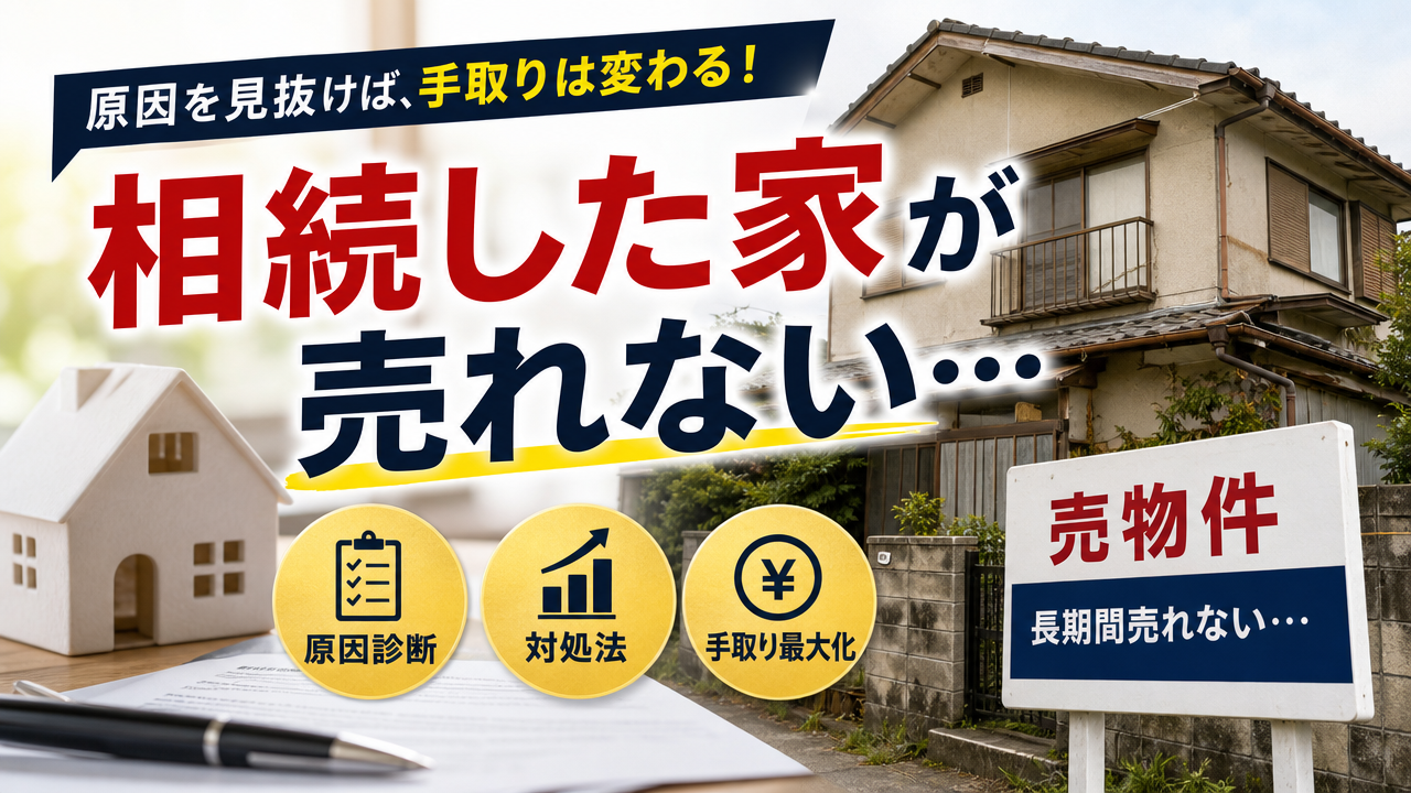 相続した家が売れないときの原因診断と対処法で手取り最大化の選び方