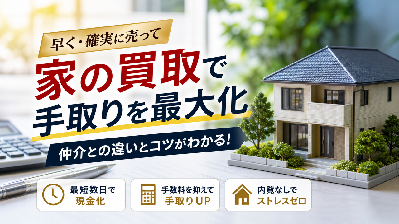 家の買取で相場や仲介との違いを解説!手取り最大化と早期売却のコツ